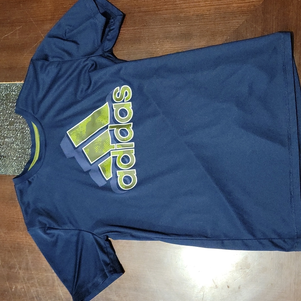 Blue adidas shirt boys M